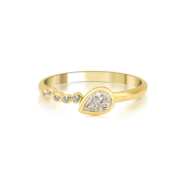 GFG Jewellery - Seraphina Divine Wing Ring Diamonds 