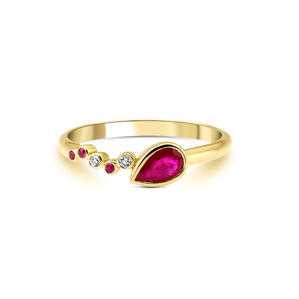 Seraphina Divine Wing Ruby Ring