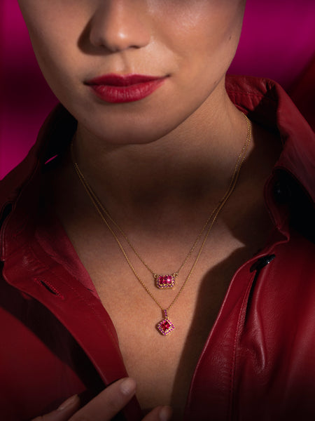 Fortuna Belle Necklace - Rouge