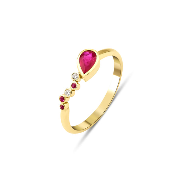 Seraphina Divine Wing Ruby Ring