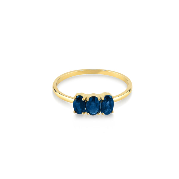 Dumom Blue Sapphire Ring - GFG Jewellery