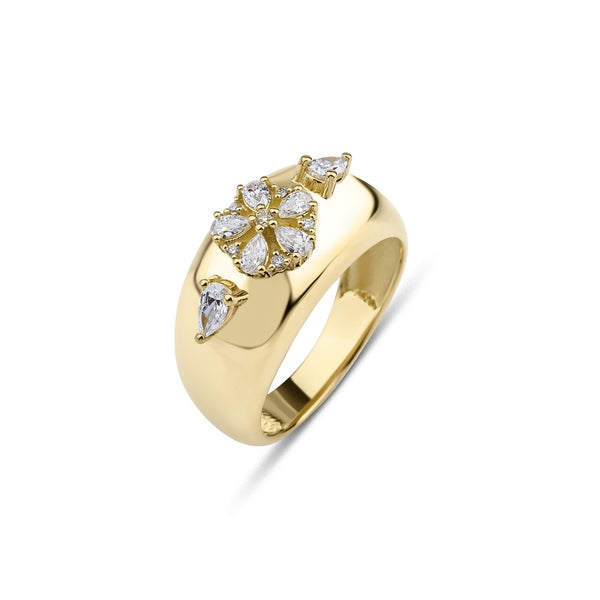GFG Jewellery - Fleur Diamond Bombe Ring