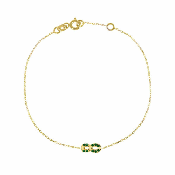 GFG Jewellery Bracelet Numerology Bracelet 8 - Emerald