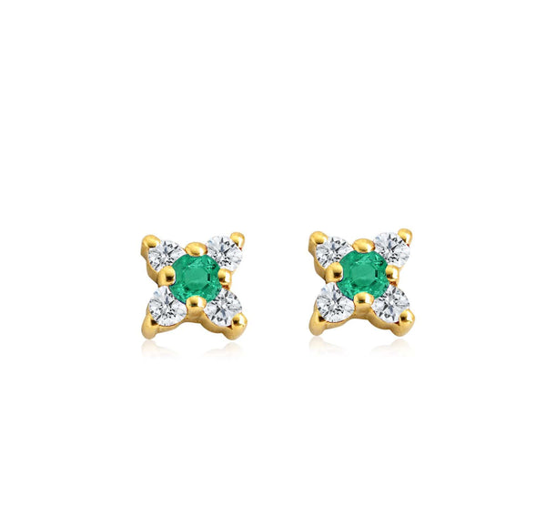 GFG Jewellery Earrings Seraphina Emerald Earrings - Studs